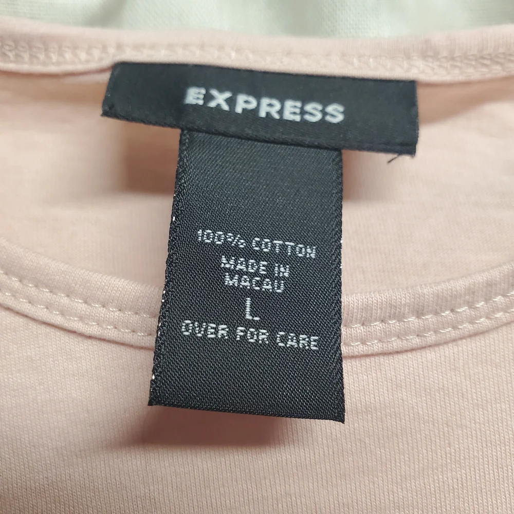 Express Pink Sequin Butterfly Women's Top - Picture 6 of 8